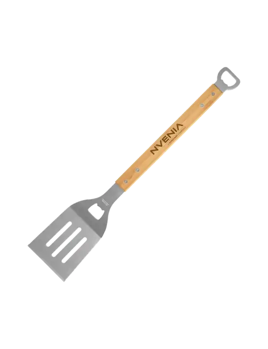 Bamboo BBQ Spatula w/nVenia Logo