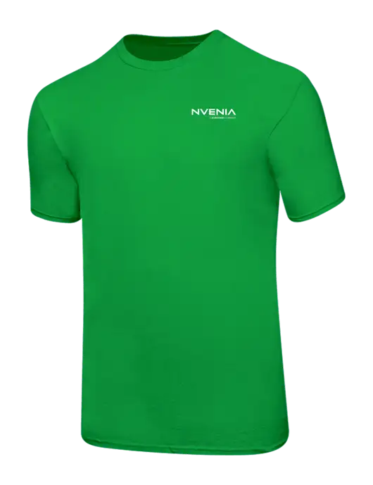 Ring Spun Light Kelly Green 4.5 oz T-Shirt w/nVenia Logo