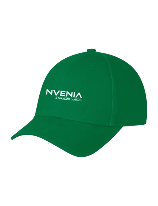 Kelly Green Structured Cap Hook & Loop w/nVenia Logo