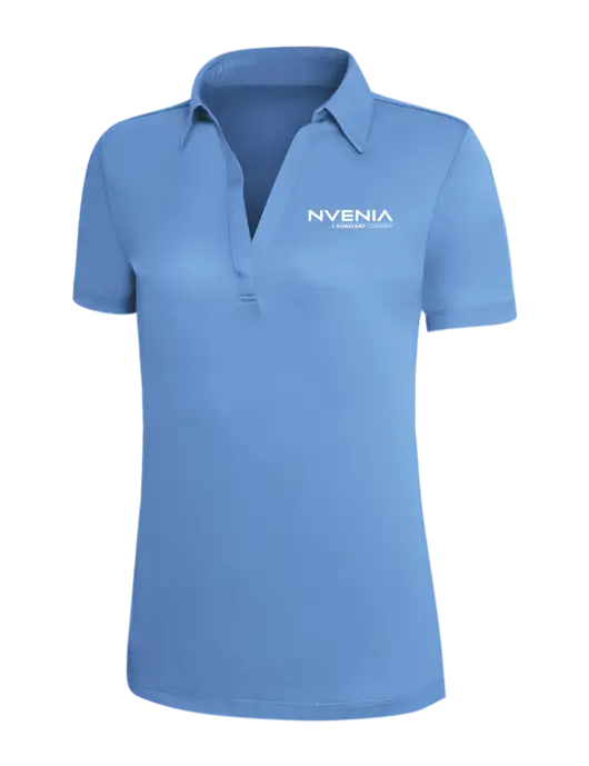 Carolina Blue Silk Touch Womens Performance Polo w/nVenia Logo