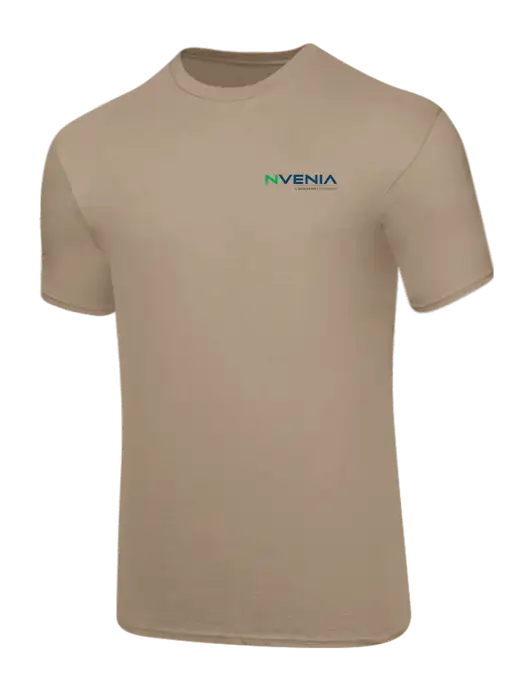 Core Blend Dark Tan T-Shirt w/nVenia Logo