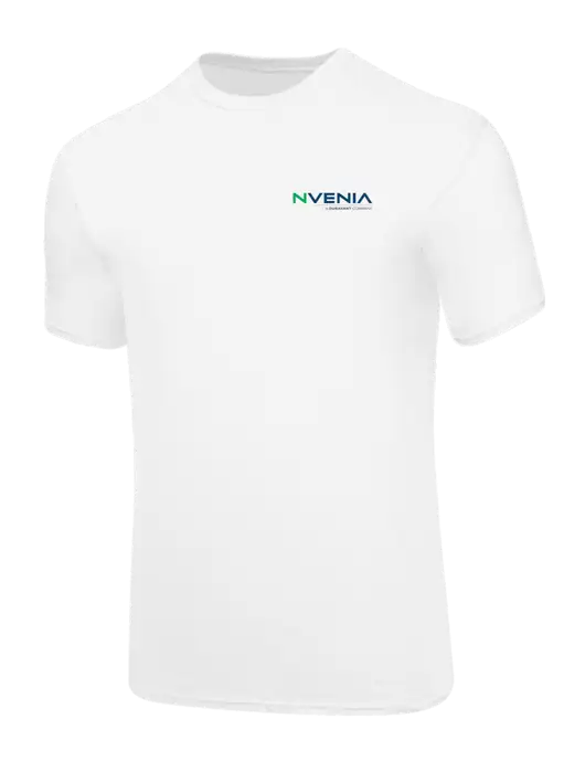 Core Blend White T-Shirt w/nVenia Logo