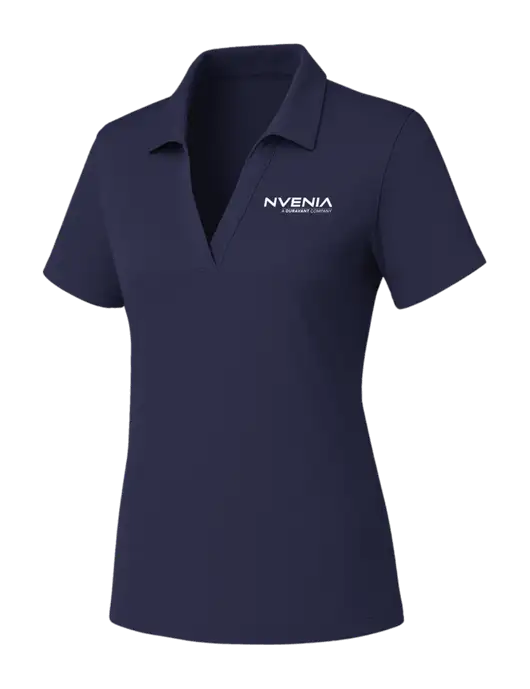 Womens Navy PosiCharge RacerMesh Polo w/nVenia Logo