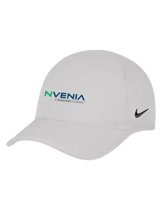 Nike White Featherlight Cap w/nVenia Logo
