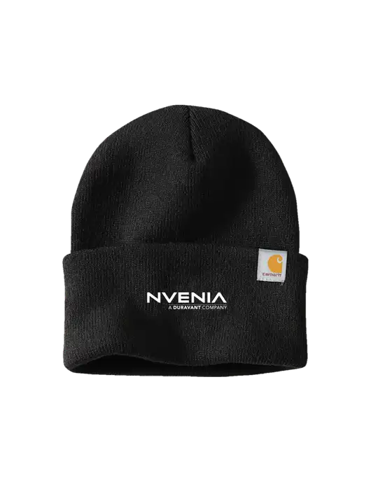 Carhartt Black Watch Cap 2.0 w/nVenia Logo