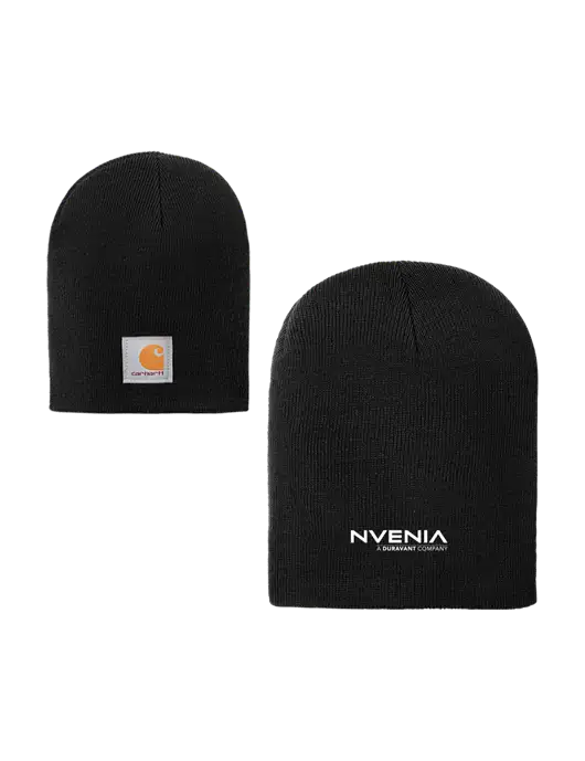 Carhartt Black Acrylic Knit Hat w/nVenia Logo