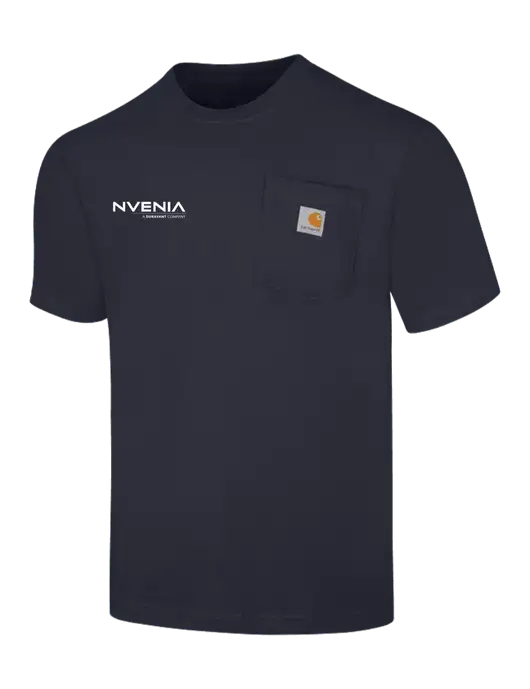 Carhartt Workwear Dark Navy Pocket Short Sleeve T-Shirt w/nVenia Logo