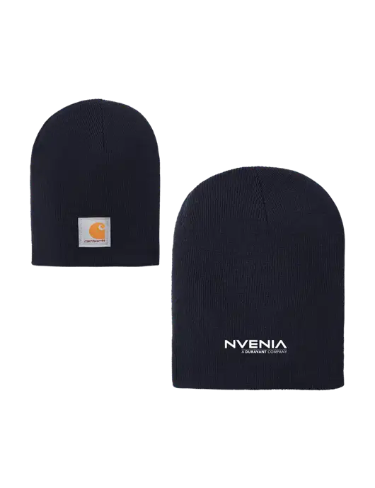 Carhartt Dark Navy Acrylic Knit Hat w/nVenia Logo