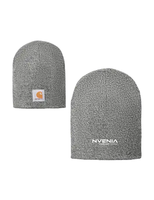 Carhartt Medium Grey Heather Acrylic Knit Hat w/nVenia Logo