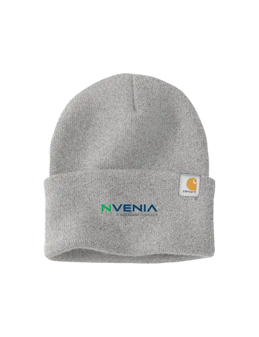 Carhartt Light Grey Heather Watch Cap 2.0 w/nVenia Logo