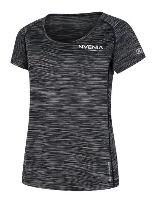 OGIO Womens Black Space Dye Verge Scoop Neck w/nVenia Logo