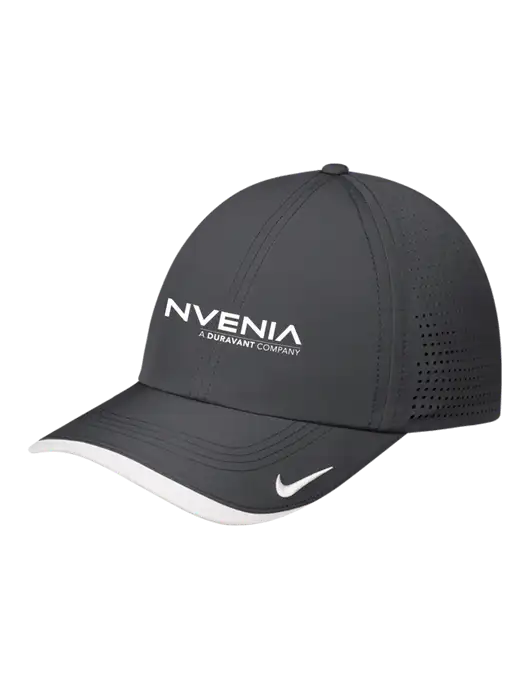 Nike Dark Grey/White Dri-FIT Perforated Performance Cap w/nVenia Logo