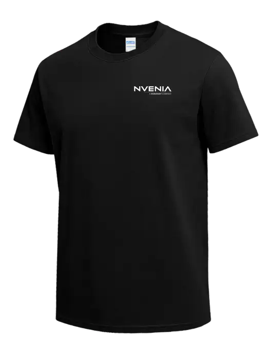 Black Heavyweight 6.1 oz T-Shirt w/nVenia Logo