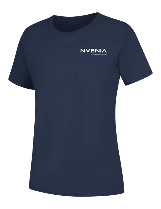 Womens Navy Core Blend Tee w/nVenia Logo