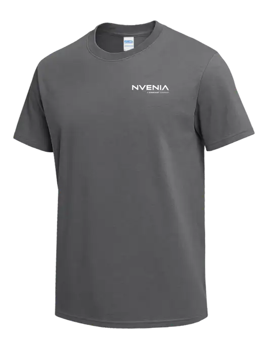 Medium Grey Heavyweight 6.1 oz T-Shirt w/nVenia Logo