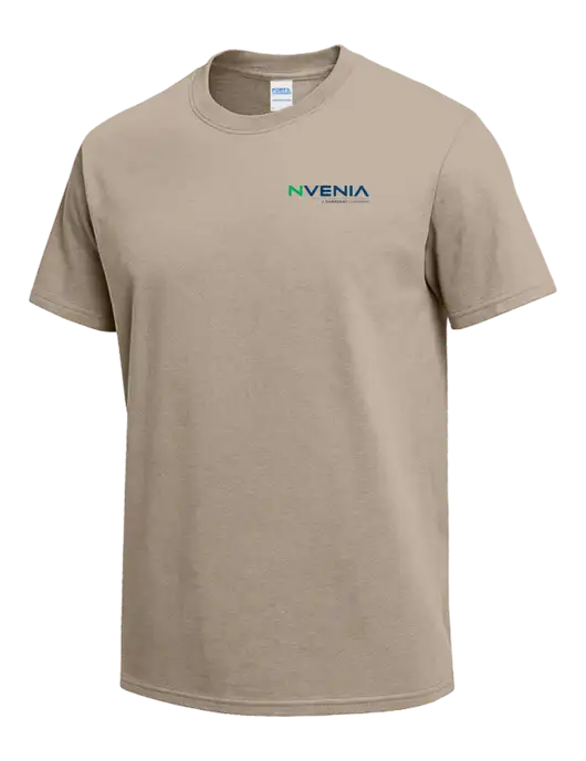 Tan Heavyweight 6.1 oz T-Shirt w/nVenia Logo