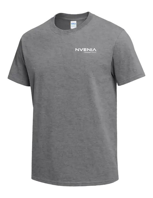 Medium Grey Heather Heavyweight 6.1 oz T-Shirt w/nVenia Logo