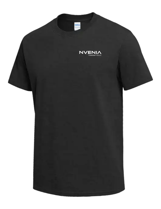 Dark Grey Heather Heavyweight 6.1 oz T-Shirt w/nVenia Logo