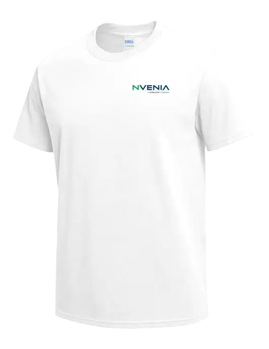 White Heavyweight 6.1 oz T-Shirt w/nVenia Logo