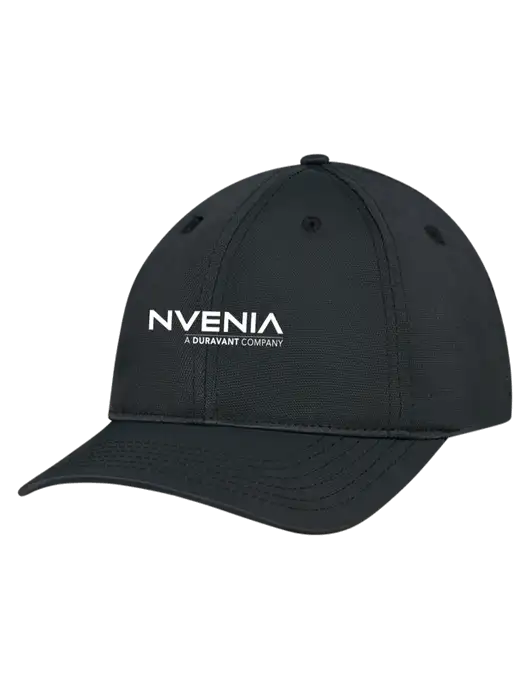 Black Nylon Twill Performance Cap w/nVenia Logo