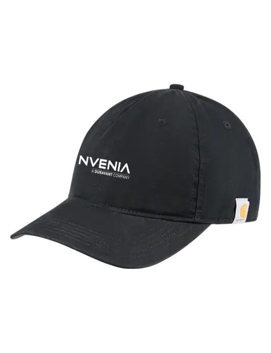 Carhartt Black Cotton Canvas Cap w/nVenia Logo