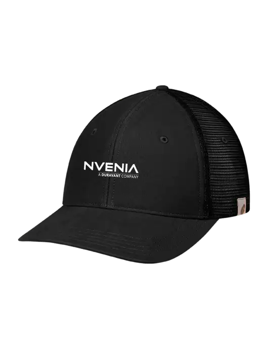 Carhartt Black Canvas Trucker Cap w/nVenia Logo
