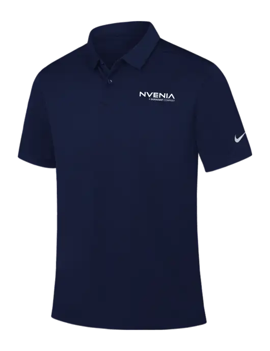 Nike Navy Dry Essential Solid Polo w/nVenia Logo
