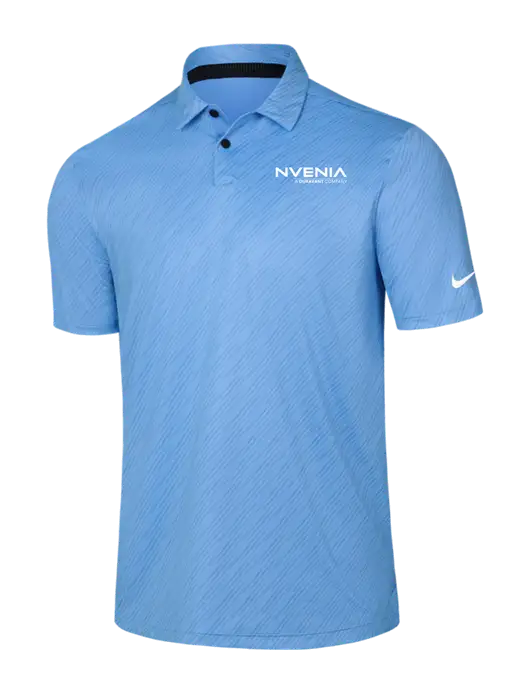 Nike Light Blue Vapor Dash Polo w/nVenia Logo