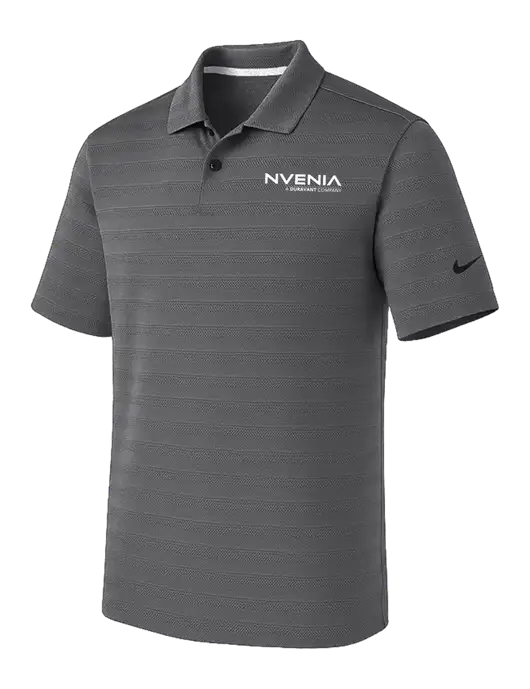 Nike Dark Medium Grey Dri-FIT Vapor Jacquard Polo w/nVenia Logo