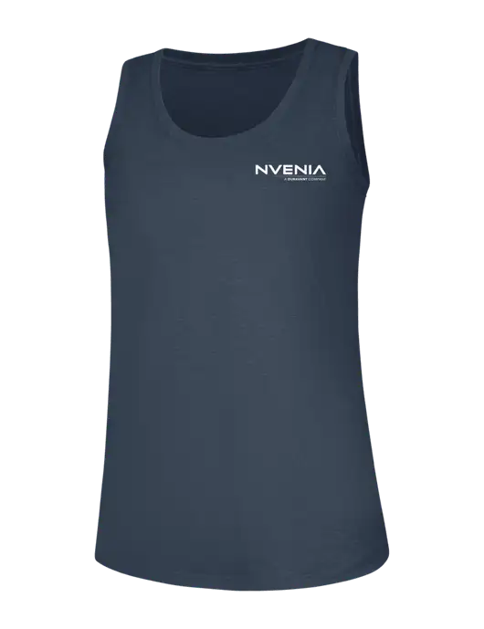 Womens Navy Frost Perfect Tri Racerback Tank w/nVenia Logo