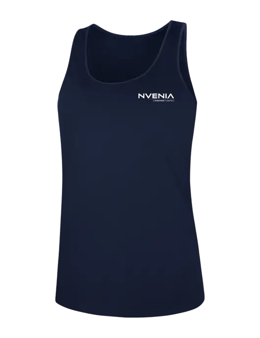Womens Navy PosiCharge Competitor Racerback Tank w/nVenia Logo
