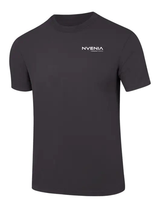 Comfort Colors 6.1 oz Dark Grey Heavyweight Ring Spun T-Shirt w/nVenia Logo