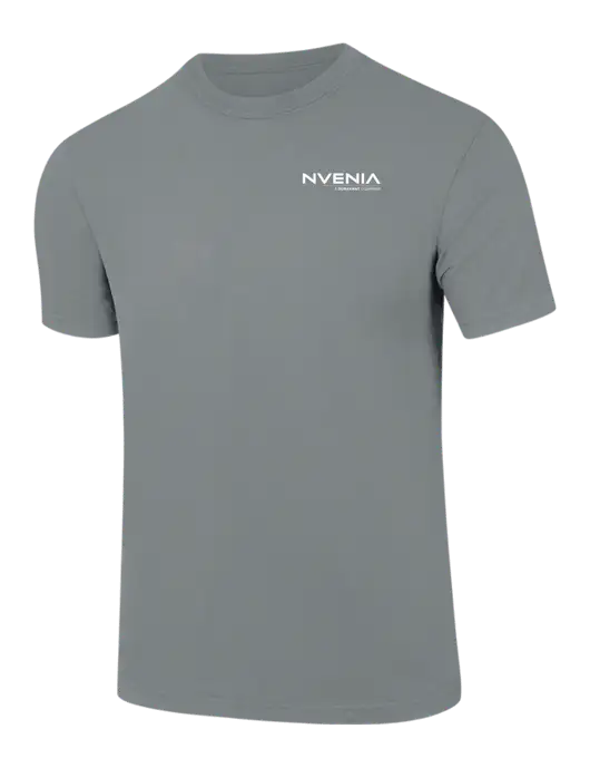 Comfort Colors 6.1 oz Medium Grey Heavyweight Ring Spun T-Shirt w/nVenia Logo