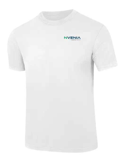Comfort Colors 6.1 oz White Heavyweight Ring Spun T-Shirt w/nVenia Logo