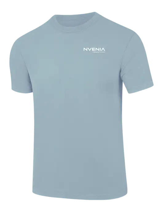 Comfort Colors 6.1 oz Light Blue Heavyweight Ring Spun T-Shirt w/nVenia Logo