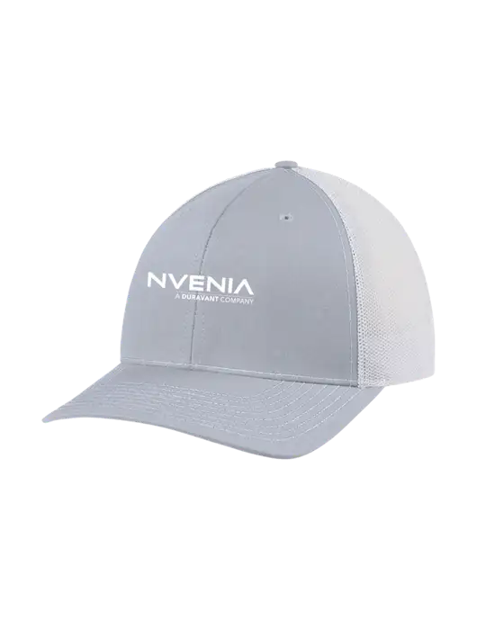 Richardson Adjustable Snapback Original 112 Trucker Cap Light Heather Grey w/White Mesh w/nVenia Logo