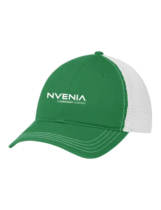 Richardson 111 Garment Washed Trucker Cap Kelly w/White Mesh w/nVenia Logo