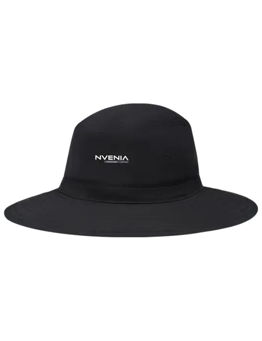 Black Booney Sun Hat w/nVenia Logo